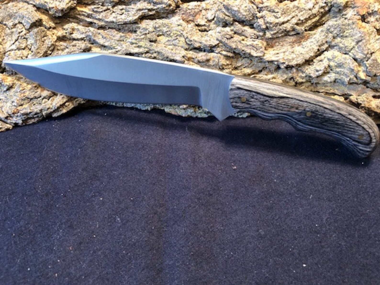 10 Handmade 440C Steel Hunting Knife w/ Black Pakkawood Etsy
