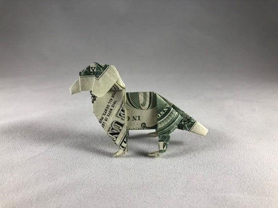 Origami Dollar Dachshund Dog Lovers Origami Dog