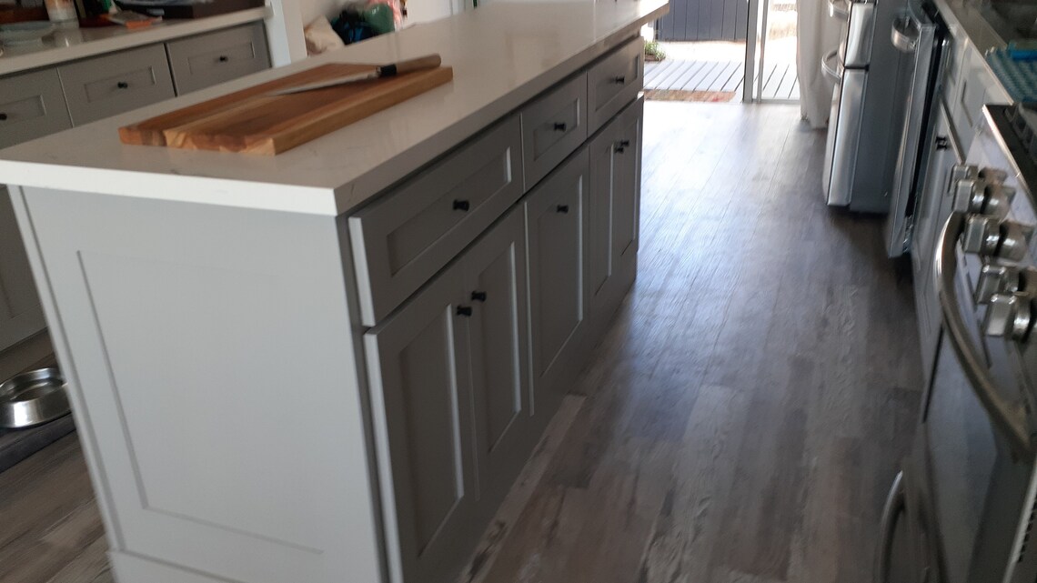 7ft Kitchen Island With Quartz Top. Custom Etsy