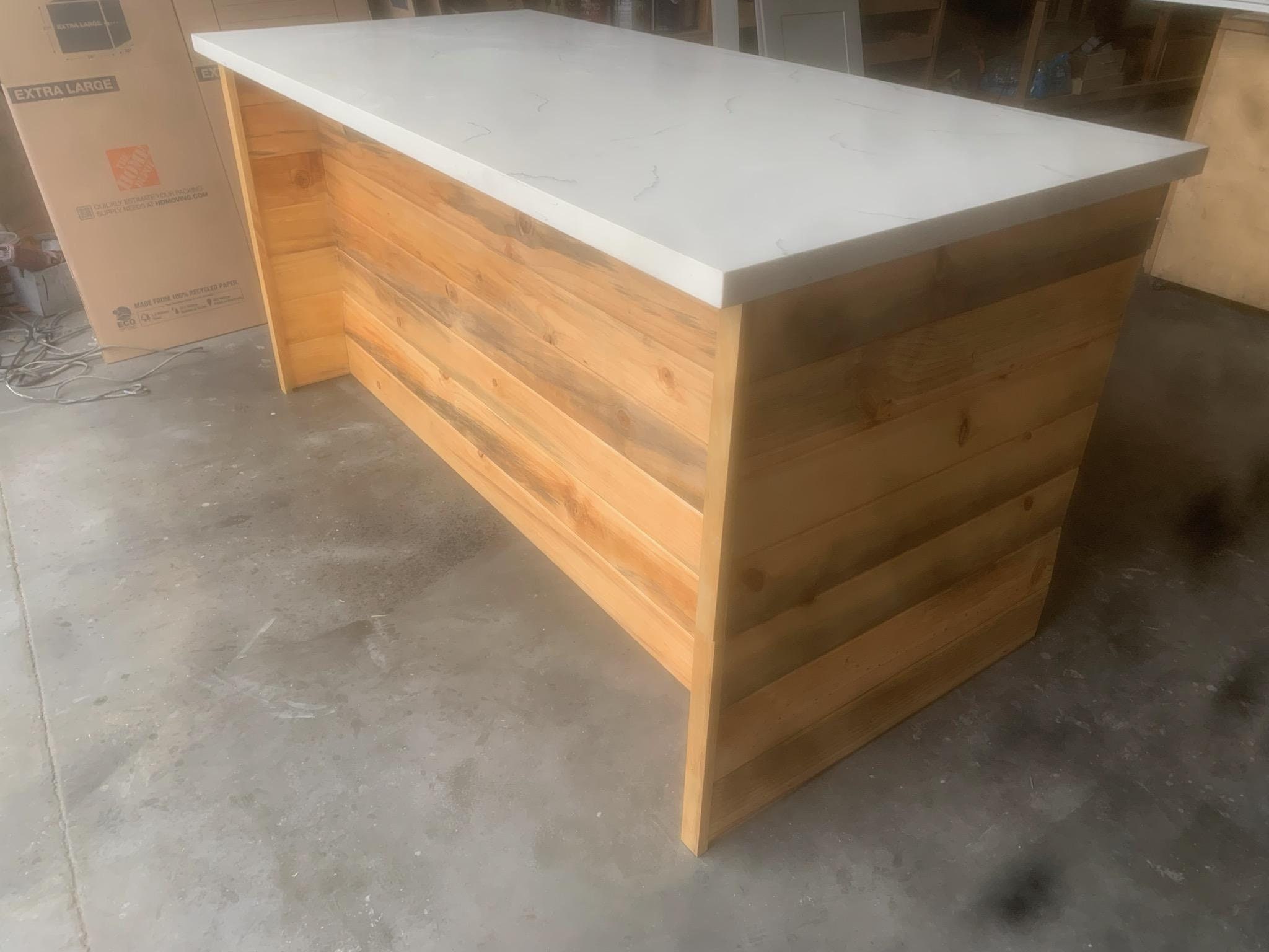 6ft Rustic Kitchen Island Without Top Etsy