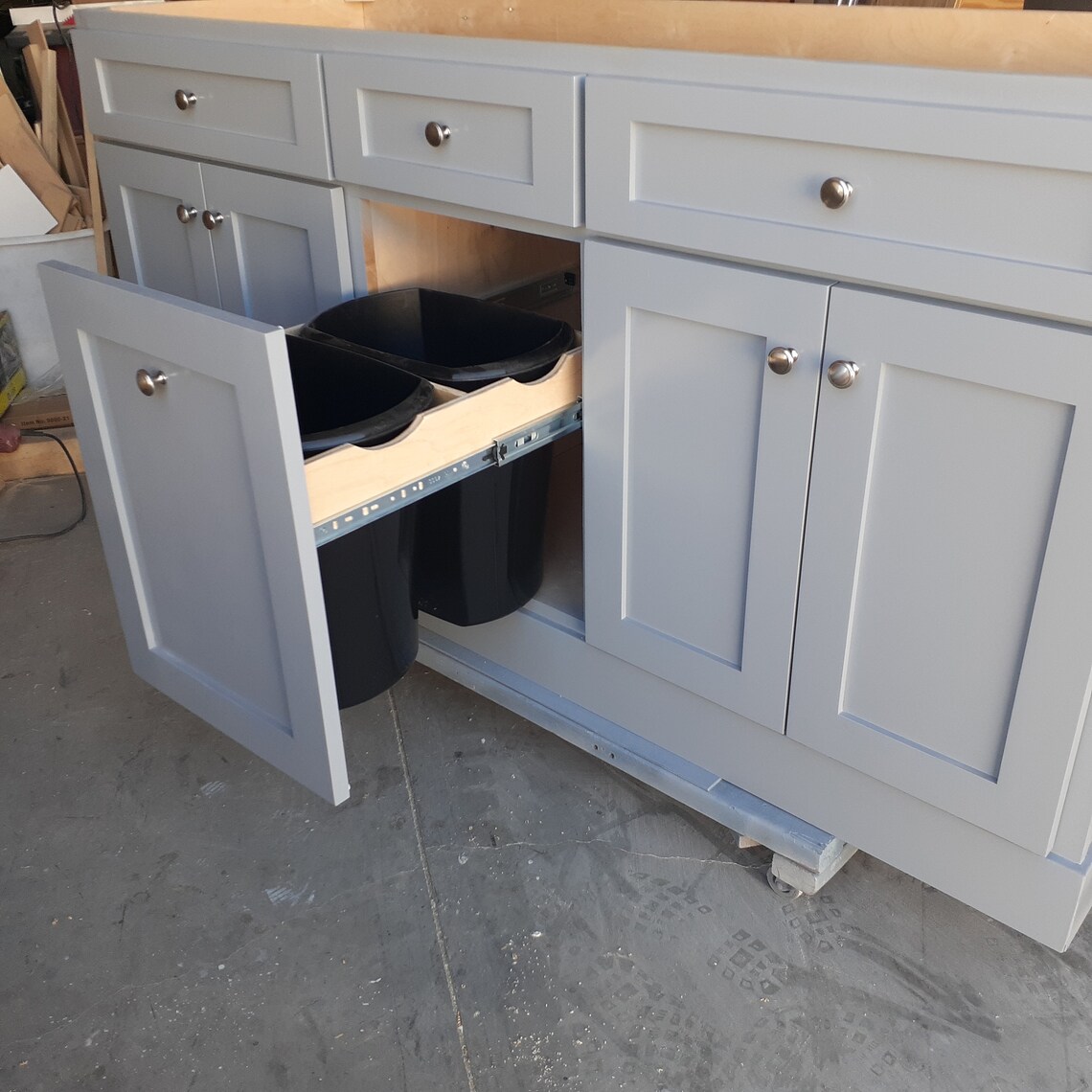 6ft Gray Kitchen Island Without Counter Top Etsy