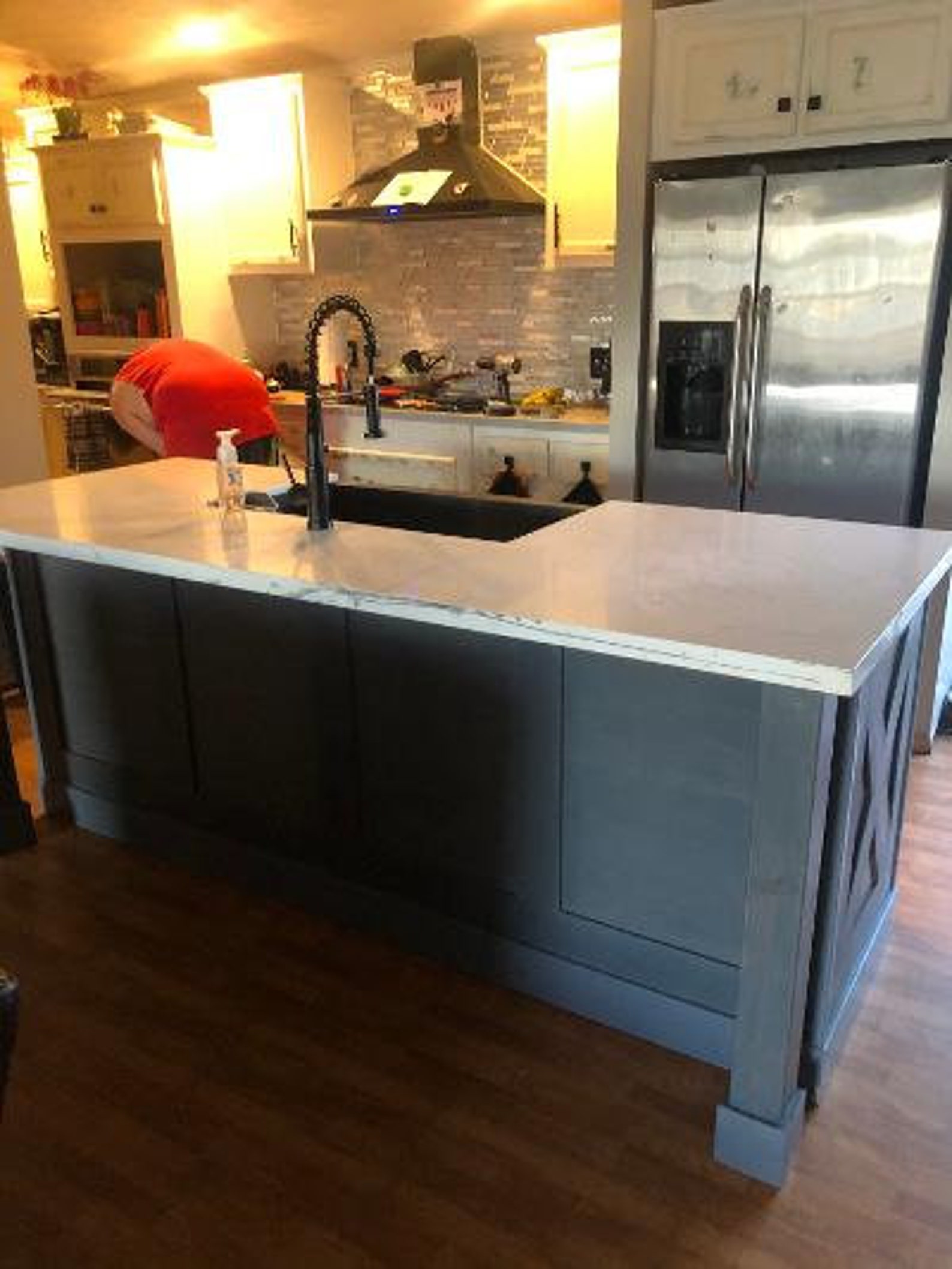 7ft Kitchen Island With Dishwasher/farm Sink Space and Top Etsy