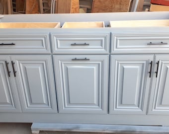 7ft Grey Kitchen island without counter top (available for custom)