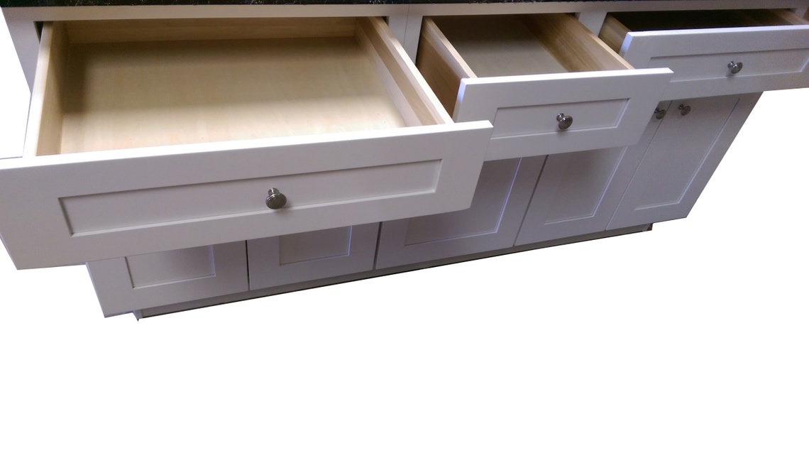 6ft White Color Kitchen Island Without Counter Top custom Etsy