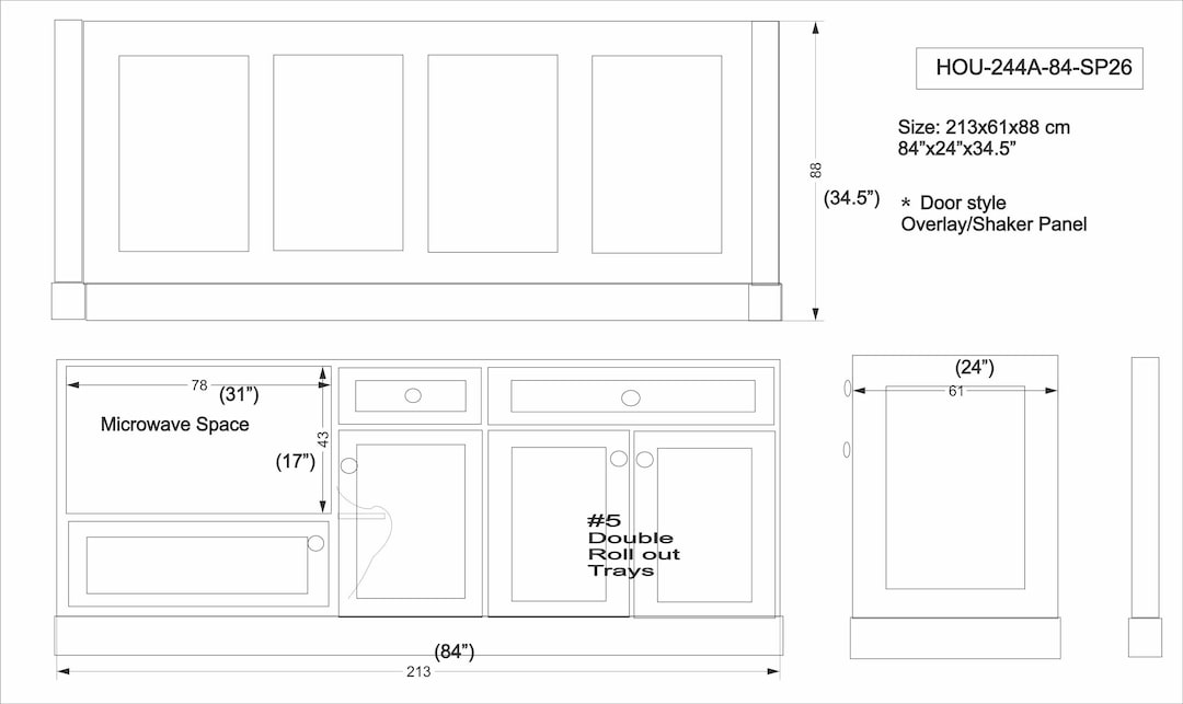 7ft Gray Kitchen Island Without Counter Top Etsy