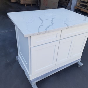 4ft White Kitchen Island With Top, Custom Welcome - Etsy