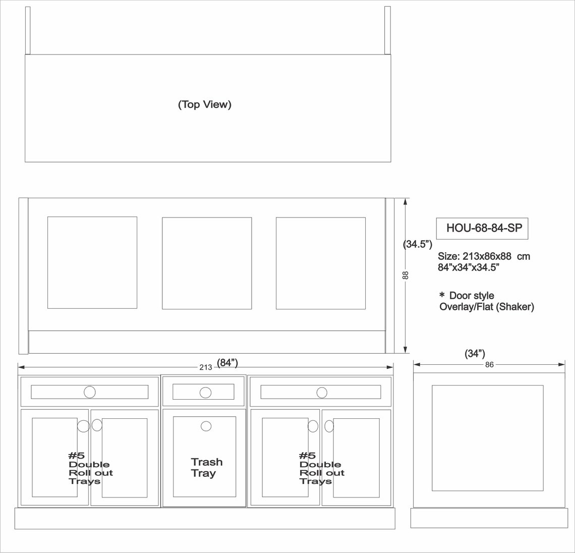 7ft Kitchen Island Without Top Etsy