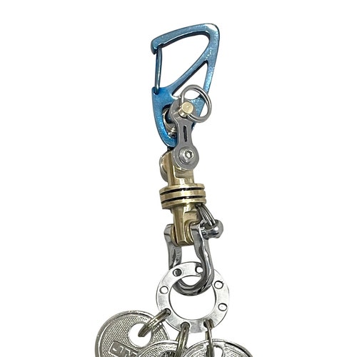 Details about   Carabiner Split Key Ring EDC Keychain Anodize in Yellow Ti/Bike-Link Connector 