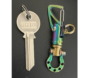 KYLINK Car Sailor shackle Keychain with Swivel Jib Furler  Multi Color Biker wallet chain