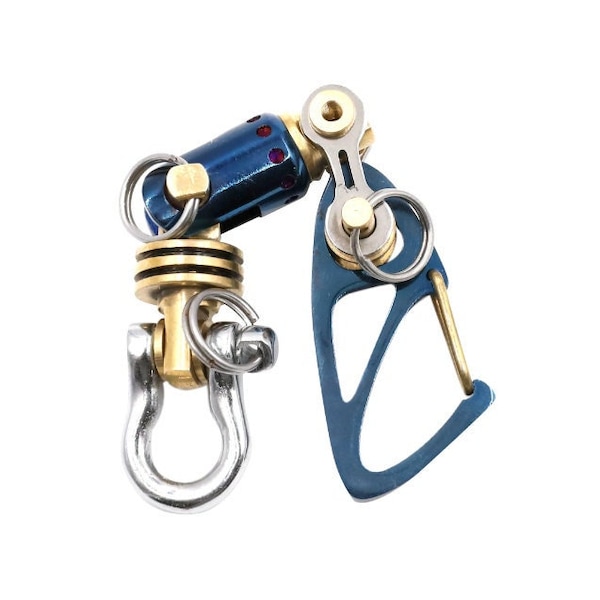KYLINK Sleutelhanger Ti Swivel-II multi-connector Ti-Drone Karabijnhaak Swivel Sleutelhanger Portemonneeketting