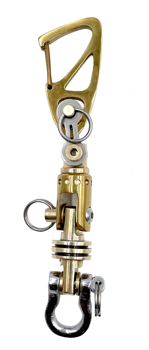 KYLINK Direct Connection Carabiner – Titanium Swivel EDC Keychain Multi-Connector