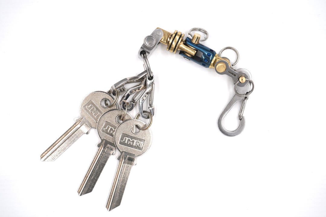 Security Keypass Keychain KYLINK Quick Release EDC Full Keychains Surveillance Police Wallet ...