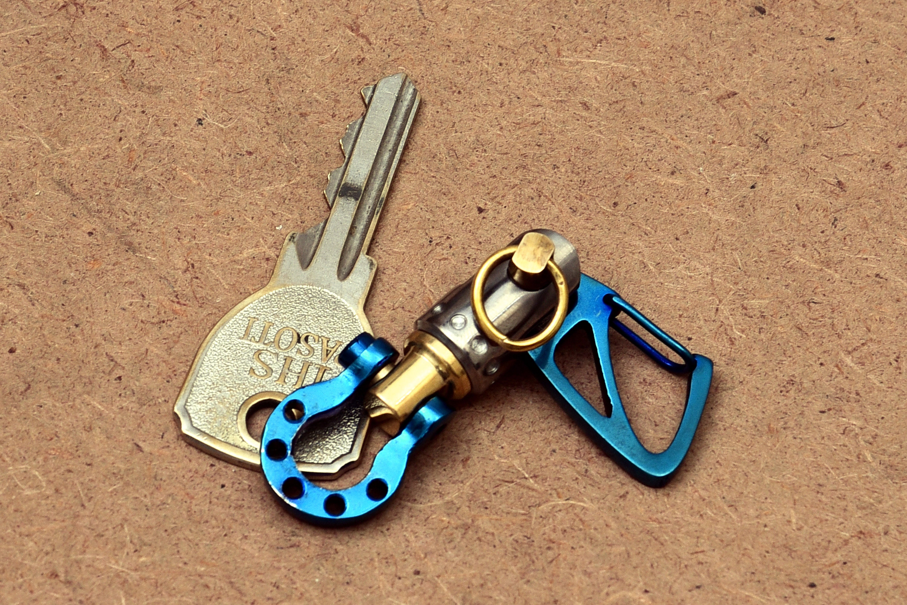 KYLINK EDC Sailor Shackle Keychain With Swivel Jib Ti Tuning Etsy