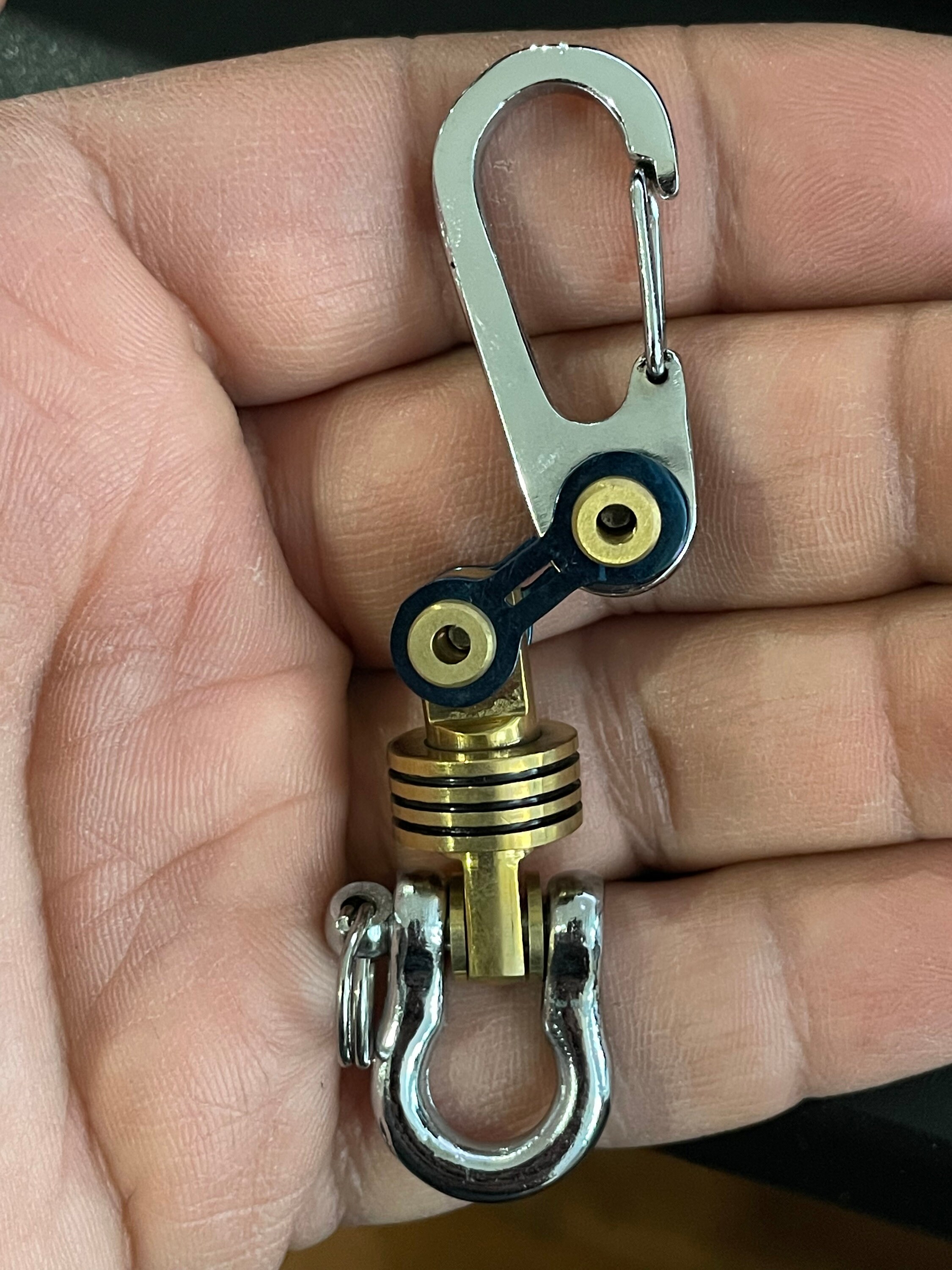 KYLINK EDC Sailor Shackle Keychain With Omega Swivel Jib Ti Etsy