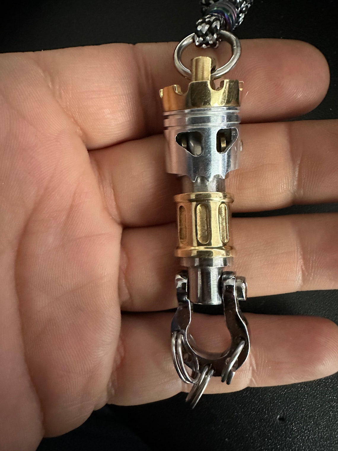 KYLINK Quick Release Connector Key Chain With Skull Piston Bob Car ...