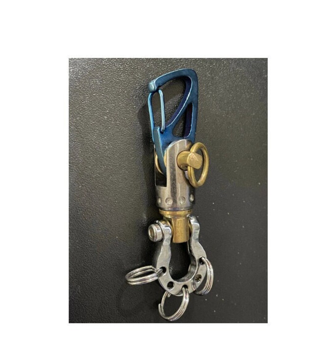 Kylink EDC Sailor Shackle Keychain With Swivel Ti Tuning Fork Swivel