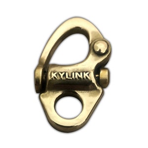 KYLINK Grillete náutico sueco de latón para su llavero o billetera Llavero de Suecia