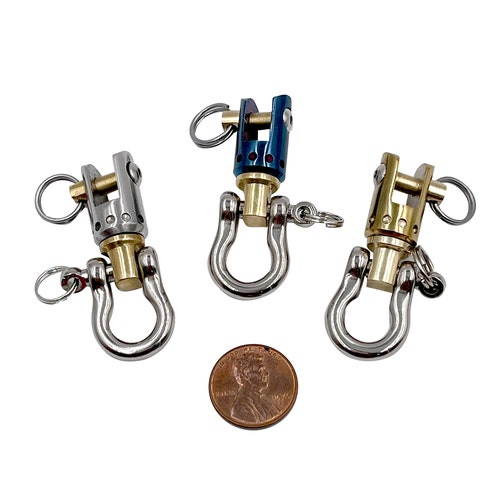 KYLINK Omega Double Shackle EDC Carabiner Keychain Key Ring Etsy