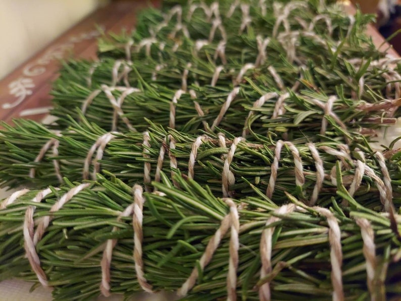 Rosemary herb bundles for meditation, burning and wafting, rituals, or meaningful practice image 3