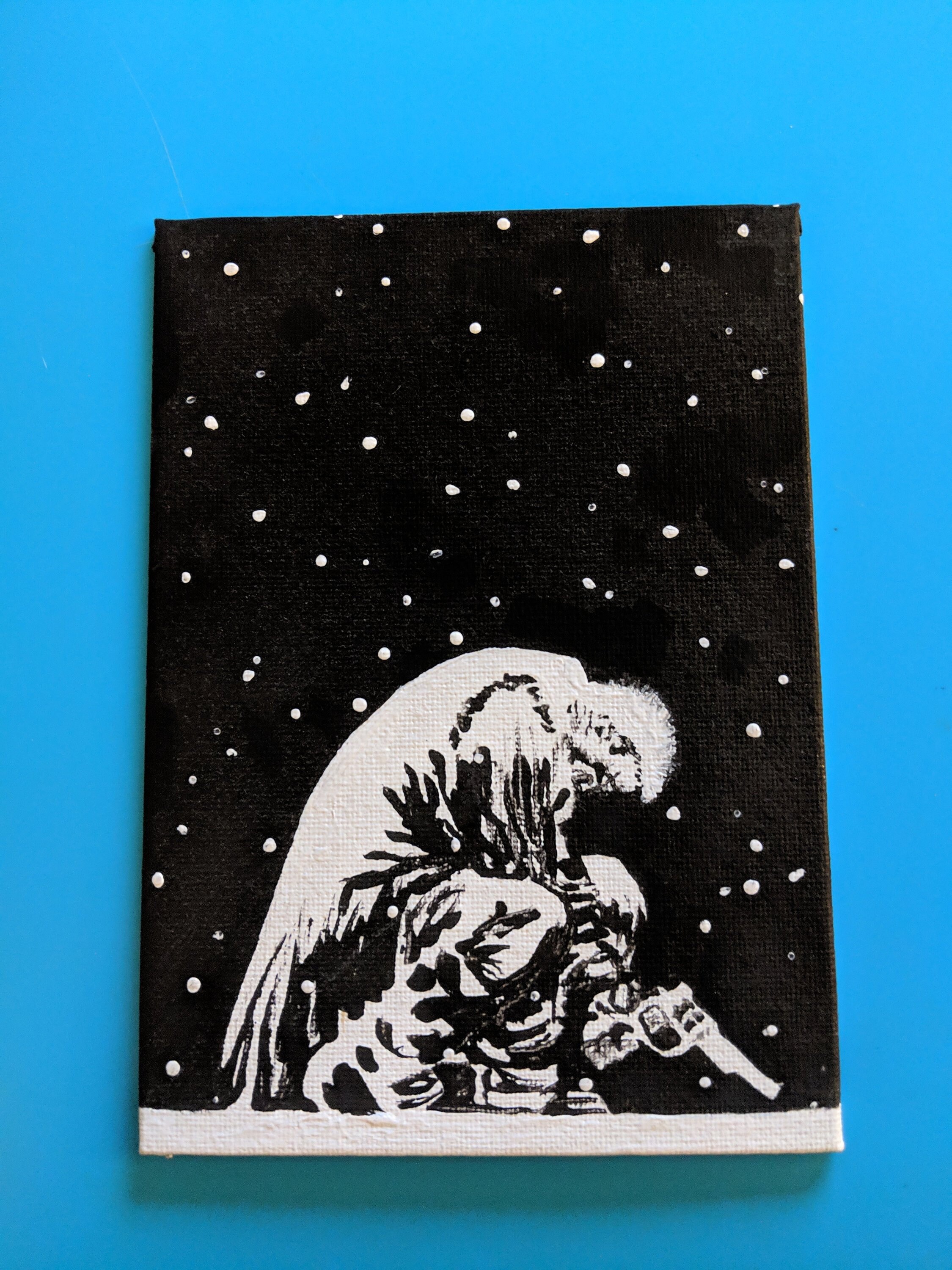 Sin City Style Painting