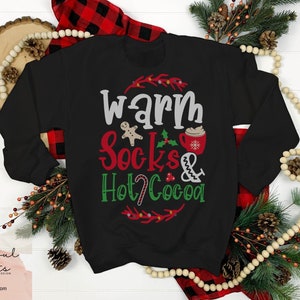 Ugly Christmas Sweater, Funny ugly Christmas Sweater couple, Tacky Christmas Sweater, Hilarious Christmas Sweater, Hot Cocoa Sweatshirt