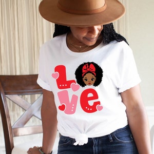 Baby Girl Love Shirt , Valentines Shirt, Black Love Shirt, Love Day Shirt, Love