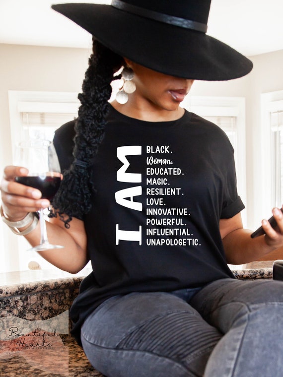 ファッション I Am Black History Month African American For Womens Girls T-Shirt I Am Black History Month African American For Womens Girls T