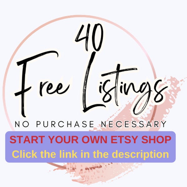 Earn 40 Free Listing For New seller, No Purchases For Earn Listing, Get 40 Free Listings,Free, Link in Description, 100% free, free listing