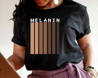 Melanin Rainbow Premium Unisex Girocollo T-shirt (Opzioni Multiple)