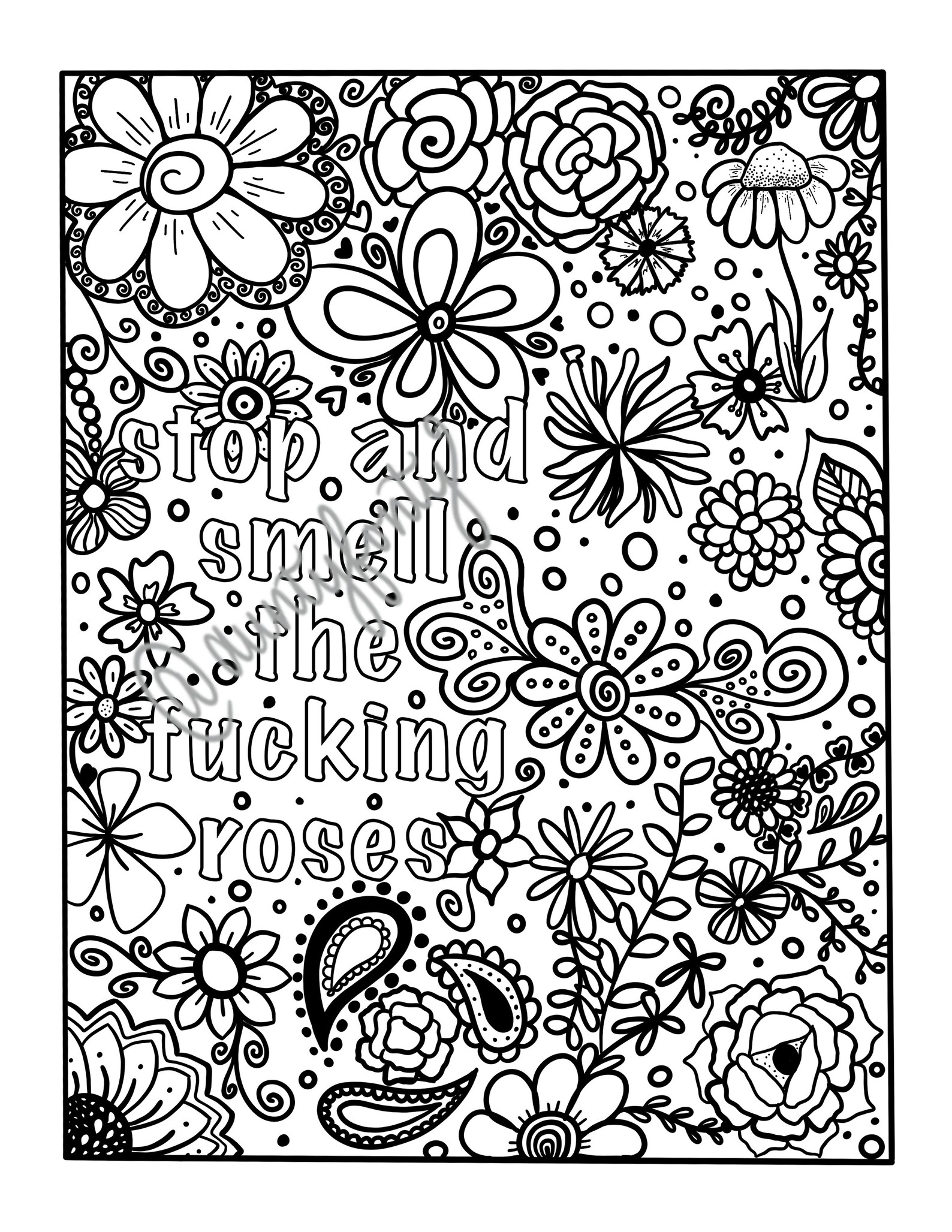 Digital Download Coloring Pages | Etsy
