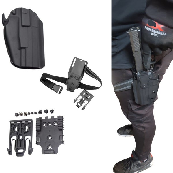 Tactical Gun Drop Leg Holster Carry Platform Universal Dropleg for Firearm 2nd Amendment Kydex EDC Gear