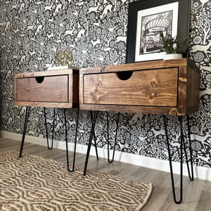 Night stand with drawer End table with drawer MCM end table MCM night stand Modern night stand Modern end table image 1
