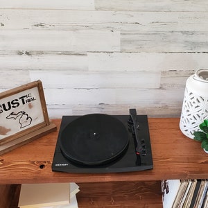 Record Player Stand with Vinyl Storage image 4