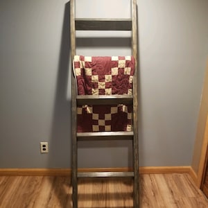 Wood Blanket Ladder. Multiple colors and lengths available.