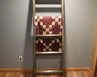 Wood Blanket Ladder. Multiple colors and lengths available.