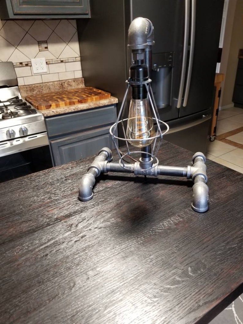 Industrial Desk Lamp Steel Pipe