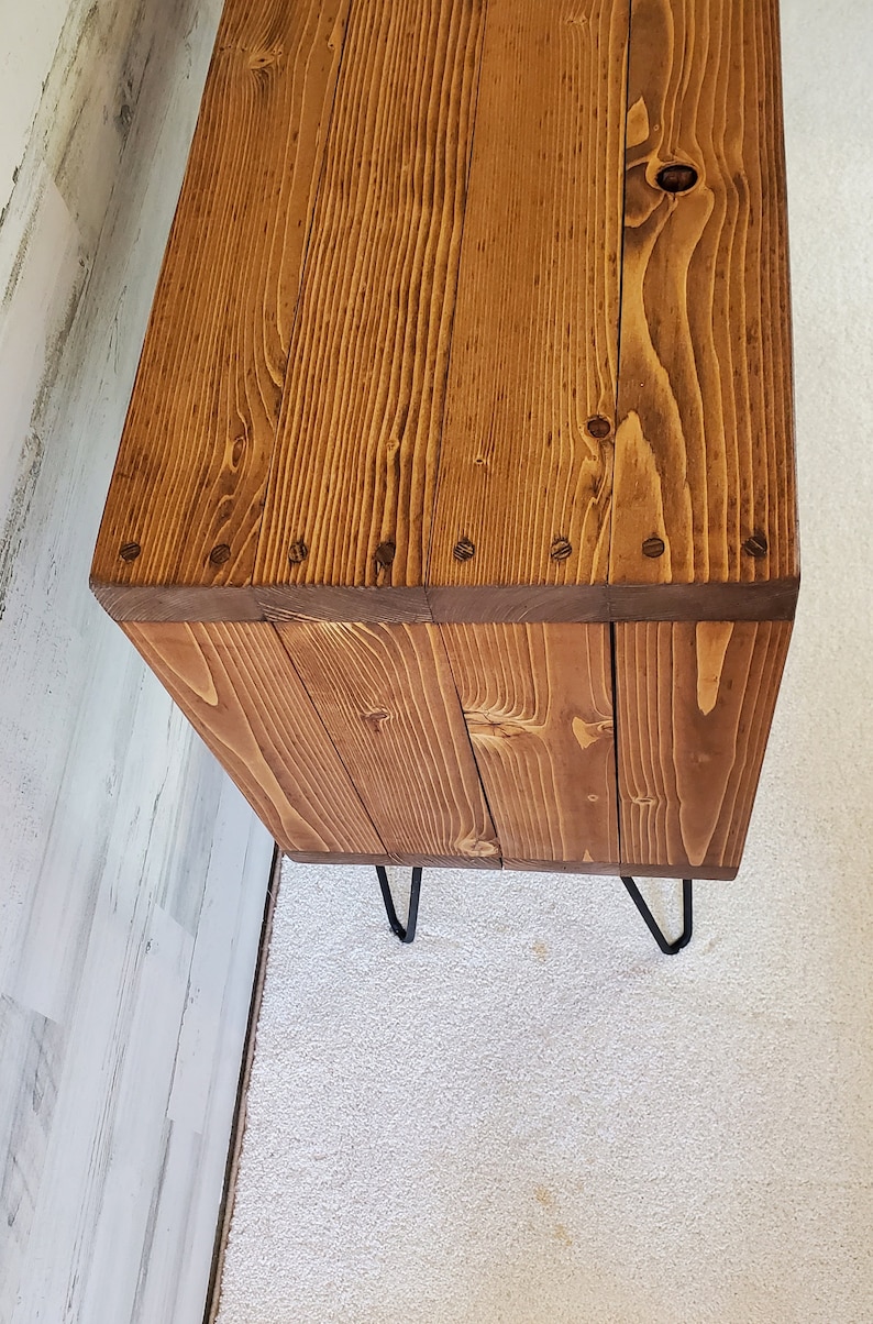 Record Player Stand with Vinyl Storage image 8
