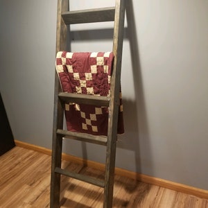 Wood Blanket Ladder. Multiple colors and lengths available.