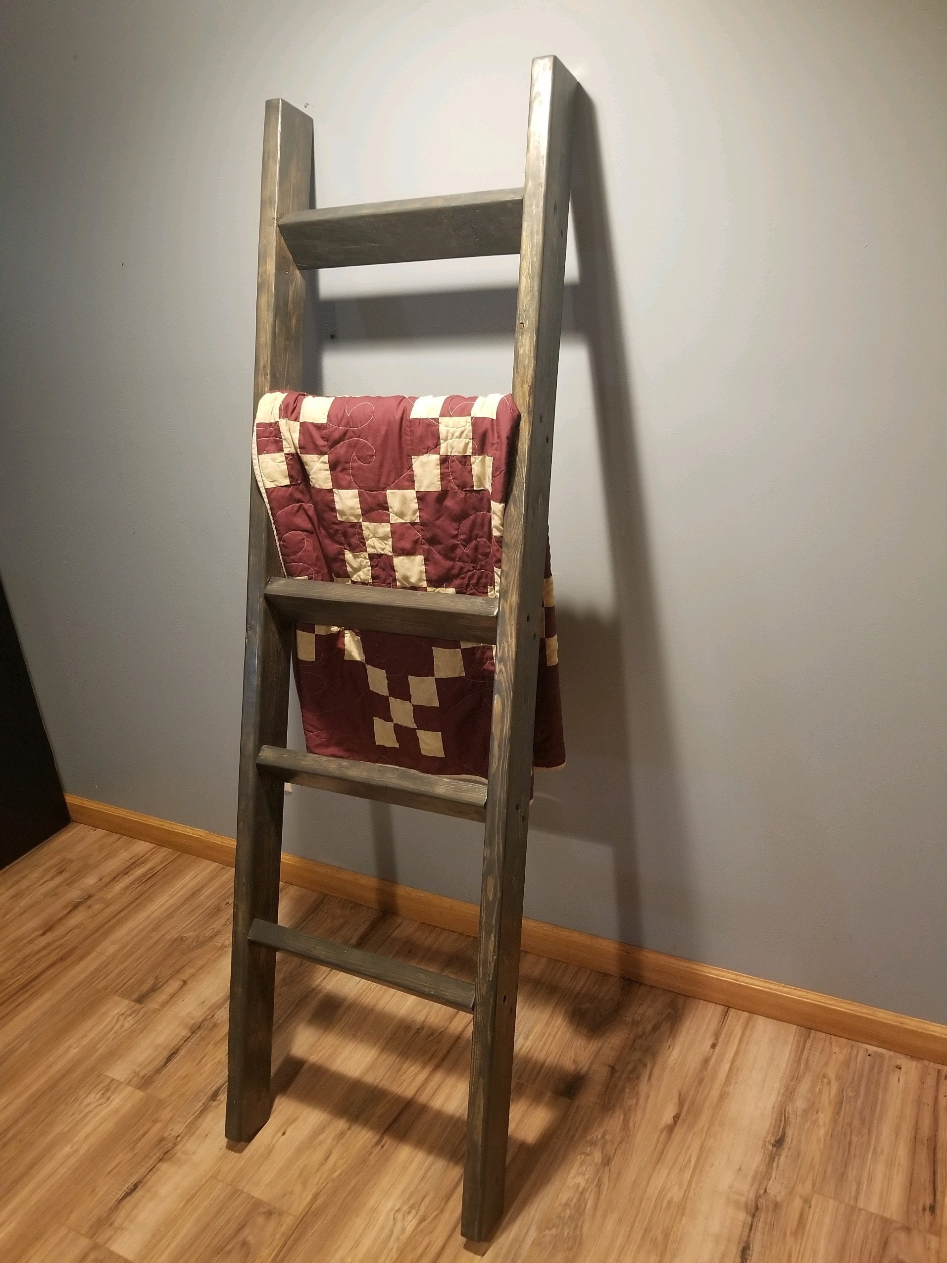 Quilt Rack With Double Shelves Wooden Quilt Rack Red Chestnut Quilt Rack  Quilt Rack Shelf Afghan Rack Blanket Rack Tapestry Rack 