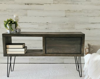 TV Stand with Hairpin Legs with Door