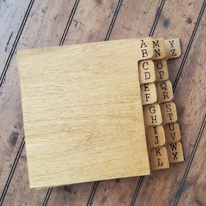 Handmade Vinyl Record Dividers A-Z Set of 13