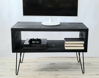 TV Stand with Hairpin Legs, Night Stand with Hairpin Legs