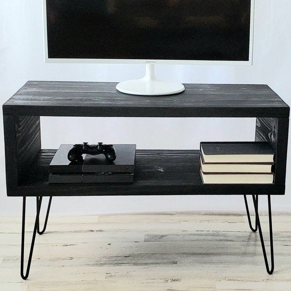 TV Stand with Hairpin Legs, Night Stand with Hairpin Legs