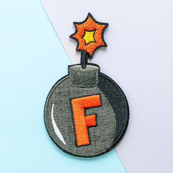 Funny F Bomb Iron On Embroidered Patches for Denim Jackets Clothes Jeans Backpacks Bags Hats, Punk Patch, Cool Patches, Gifts for Him