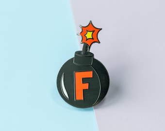 Grappige emaille pins, F Bomb harde emaille pin badge, emo emaille pin grappig, Valentijnsdagcadeau voor hem vriend echtgenoot, cadeaus voor mannen
