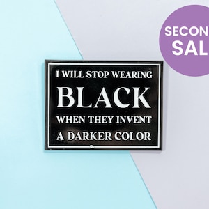 Funny Black Enamel Pins Seconds Sale, Pins for Backpack Jackets Hat, Emo Goth Gothic Aesthetic Dark Enamel Pin Badge, Pin Gift for Boyfriend