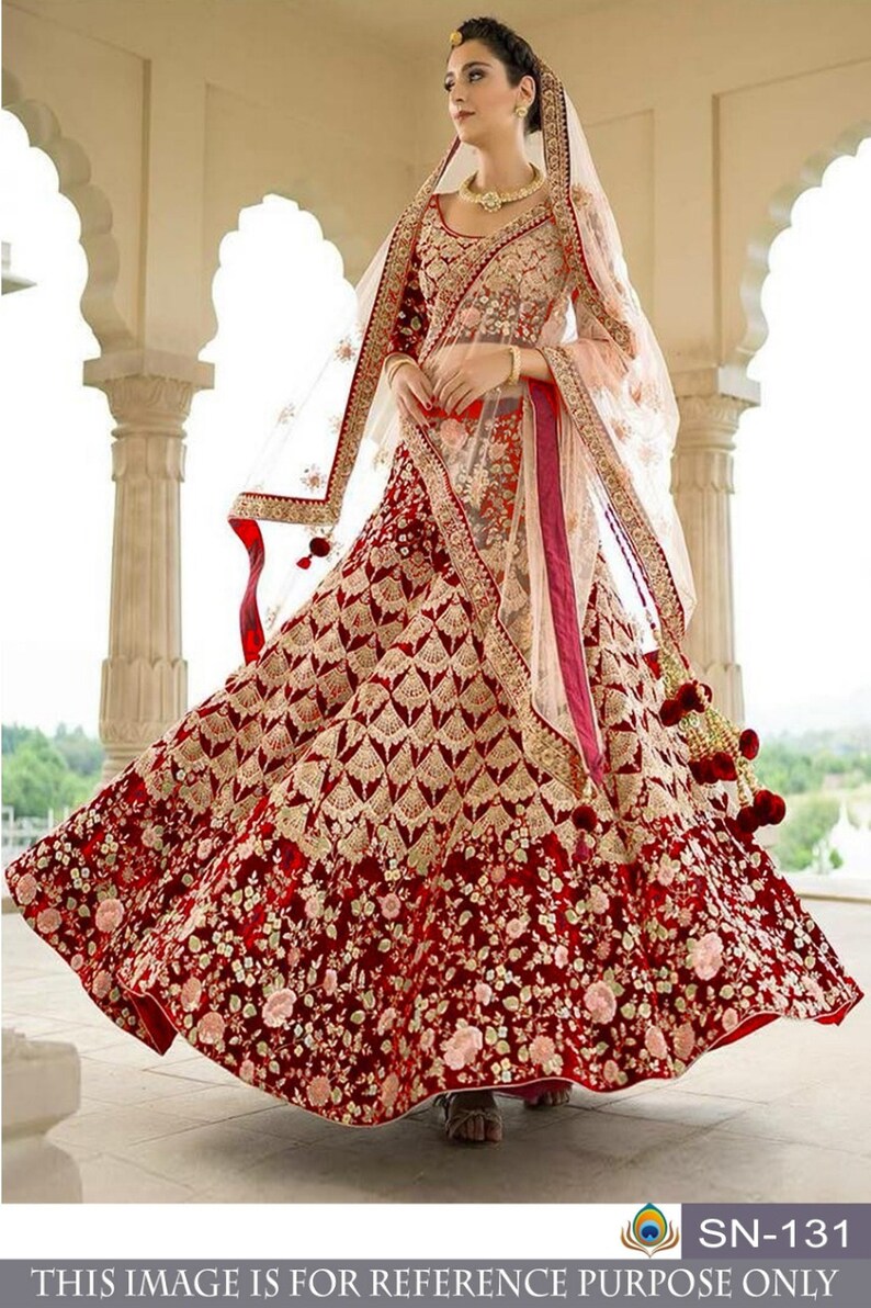 Designer Lehenga Wedding Wear Silk Fabric Replica Quality Work Etsy