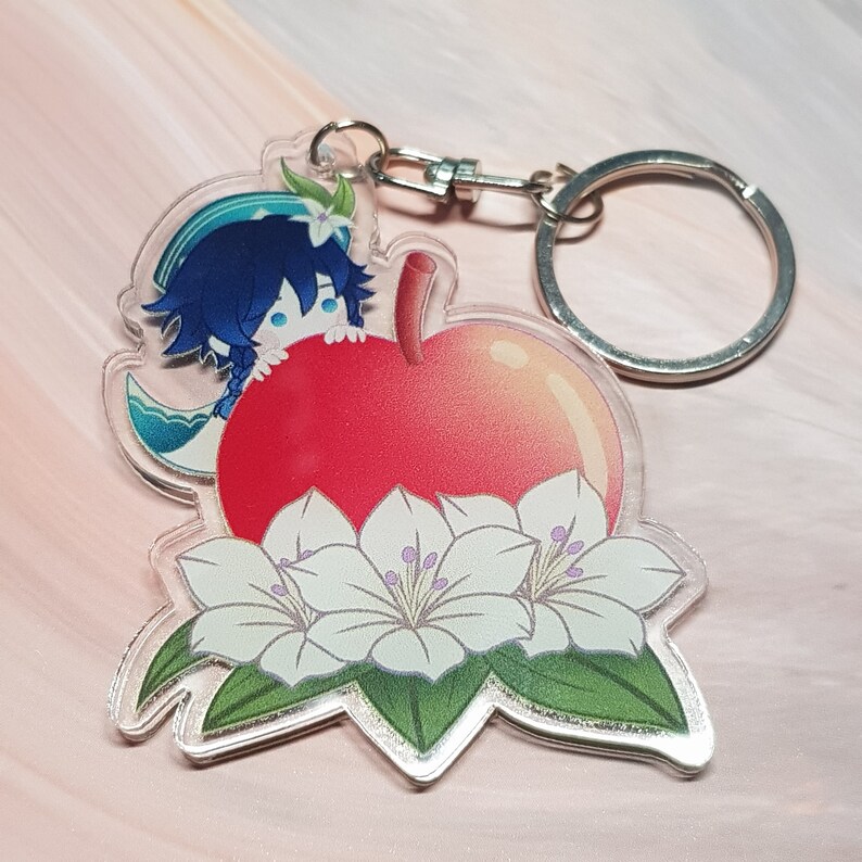 Genshin Impact Venti Charm Cute Genshin Keychains Kawaii Etsy