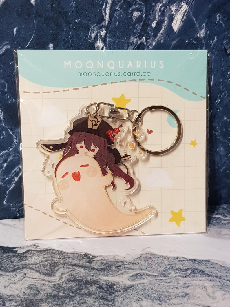 Genshin Impact Hu Tao Charm Cute Genshin Keychains Kawaii Etsy