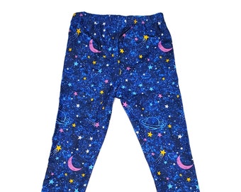 Blue Space Leggings